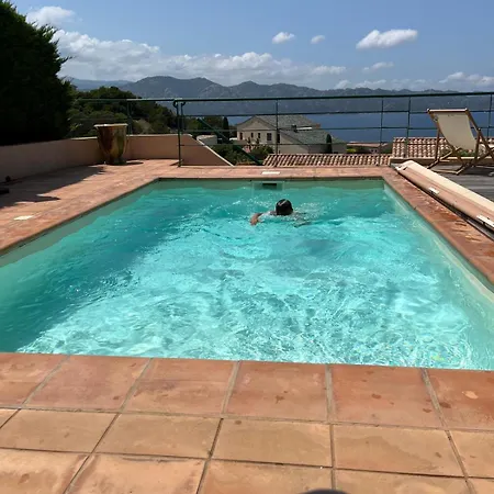 Avec Piscine Privative Et Vue Imprenable Sur Le Golf De Saint-florent A 300 M De La Holiday home *