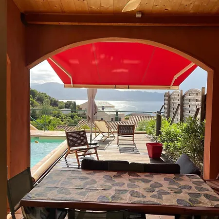 Avec Piscine Privative Et Vue Imprenable Sur Le Golf De Saint-florent A 300 M De La Holiday home